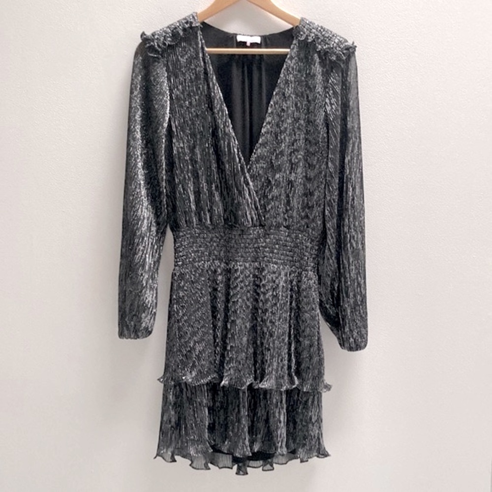 Parker NYE Holiday Sexy Metallic Party Dress Size M